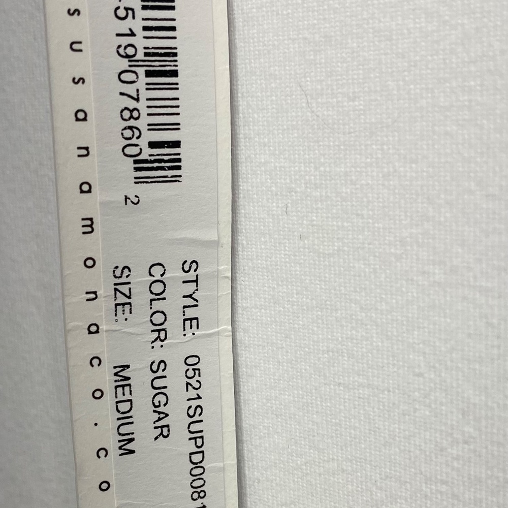 NWT SUSANA MONACO SHORT SLEEVE DRESS SIZE MEDIUM IN SUGAR - Picture 2 of 4